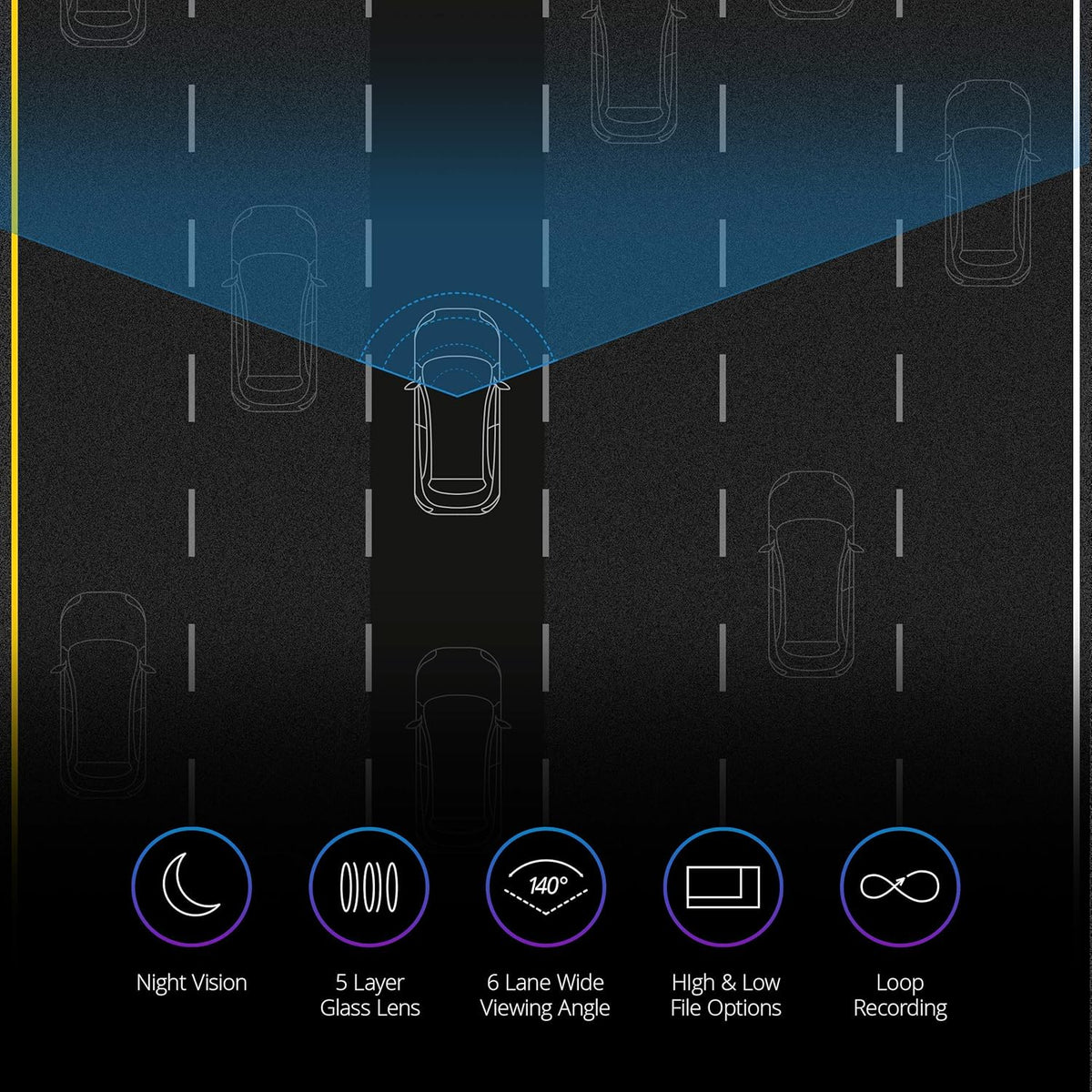 1080p Full HD Dash Cam P616