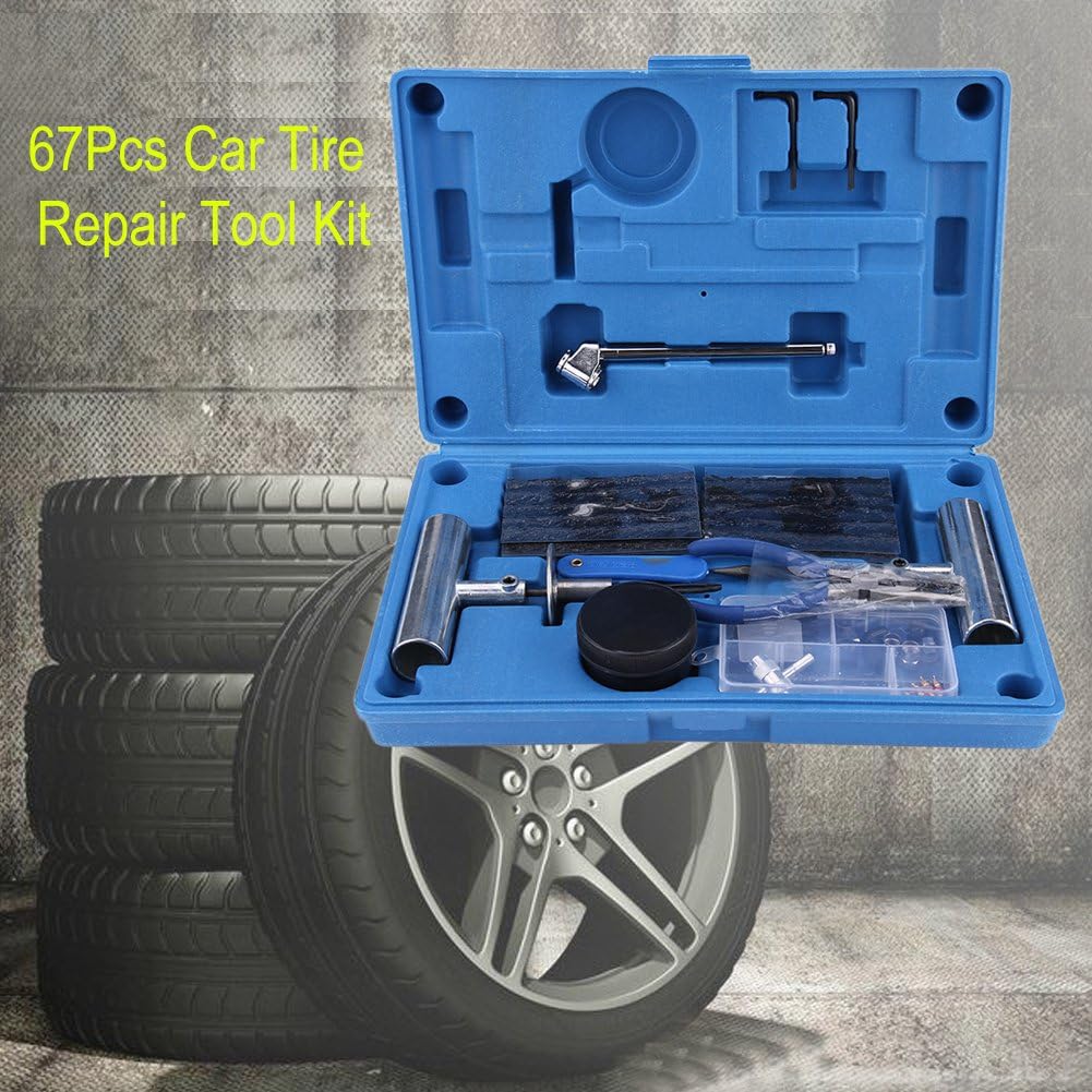 67 Pcs Tubeless Tire Repair Tool Kit M74013