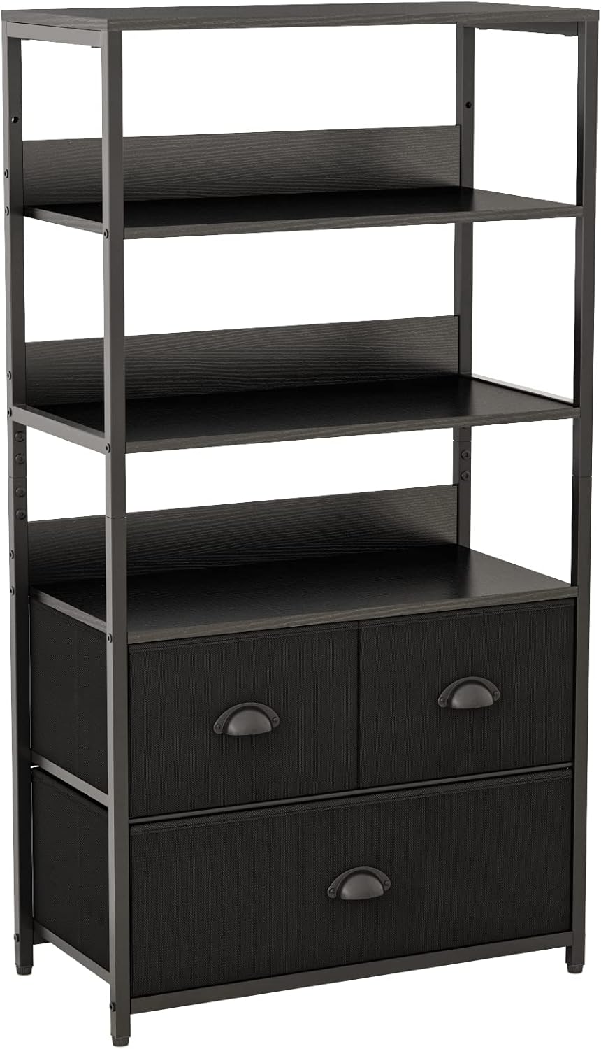 4-Tier Storage Shelf Unit with 3 Drawers M450973