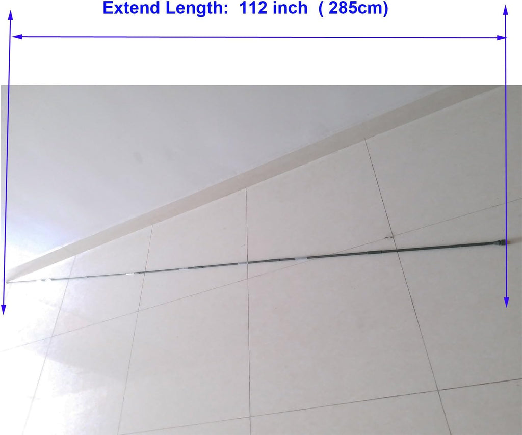 Collapsible 7 Element Whip Antenna 285 CM Length Y682