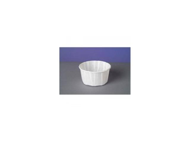 4 oz White Pleated Paper Portion Cup X842415