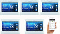 White Color Touch Screen Programmable Thermostat 5-pack I739
