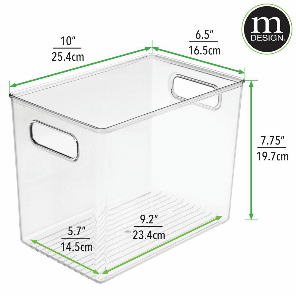 Plastic Food Storage Container Bin with Handles R2506
