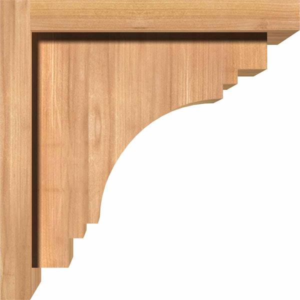 Western Red Cedar Corbel with Backplate S339