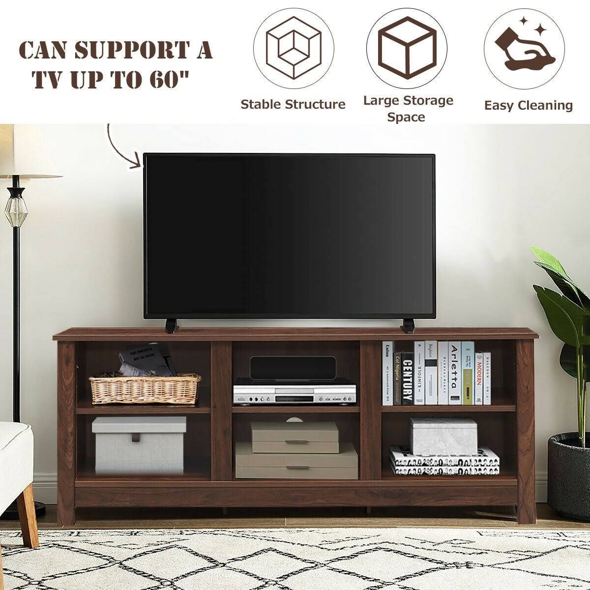 Brown TV Stand Cabinet V1735