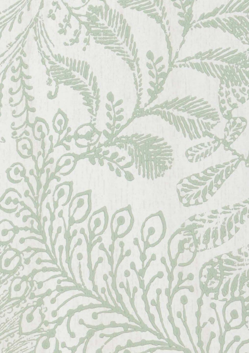 Mint Botanical Wallpaper F849005