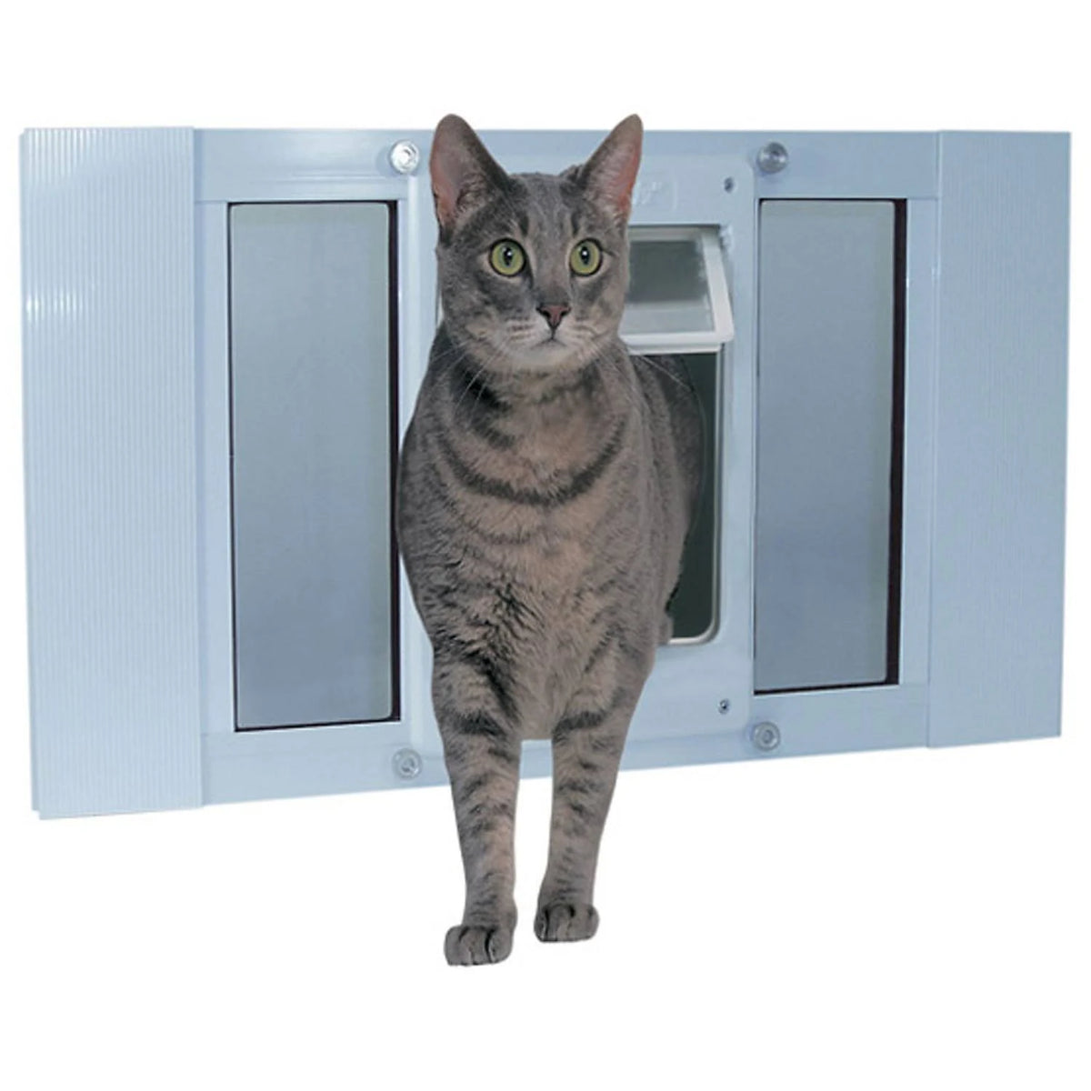 White Aluminum Pet Door K978