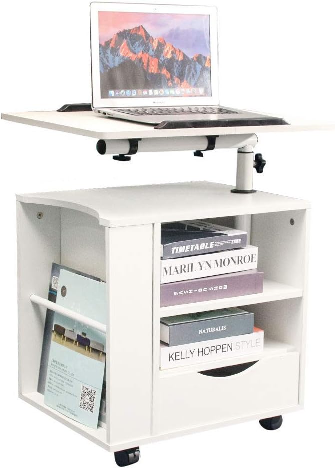 Black Wooden Nightstand with Drawers D8027
