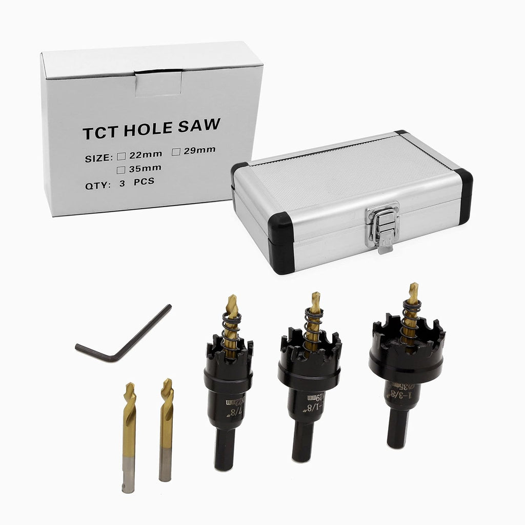 10 Pcs Tungsten Carbide Tipped Hole Saw Kit E435688
