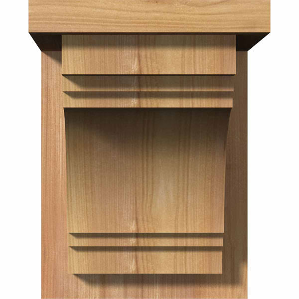 Western Red Cedar Corbel with Backplate S339