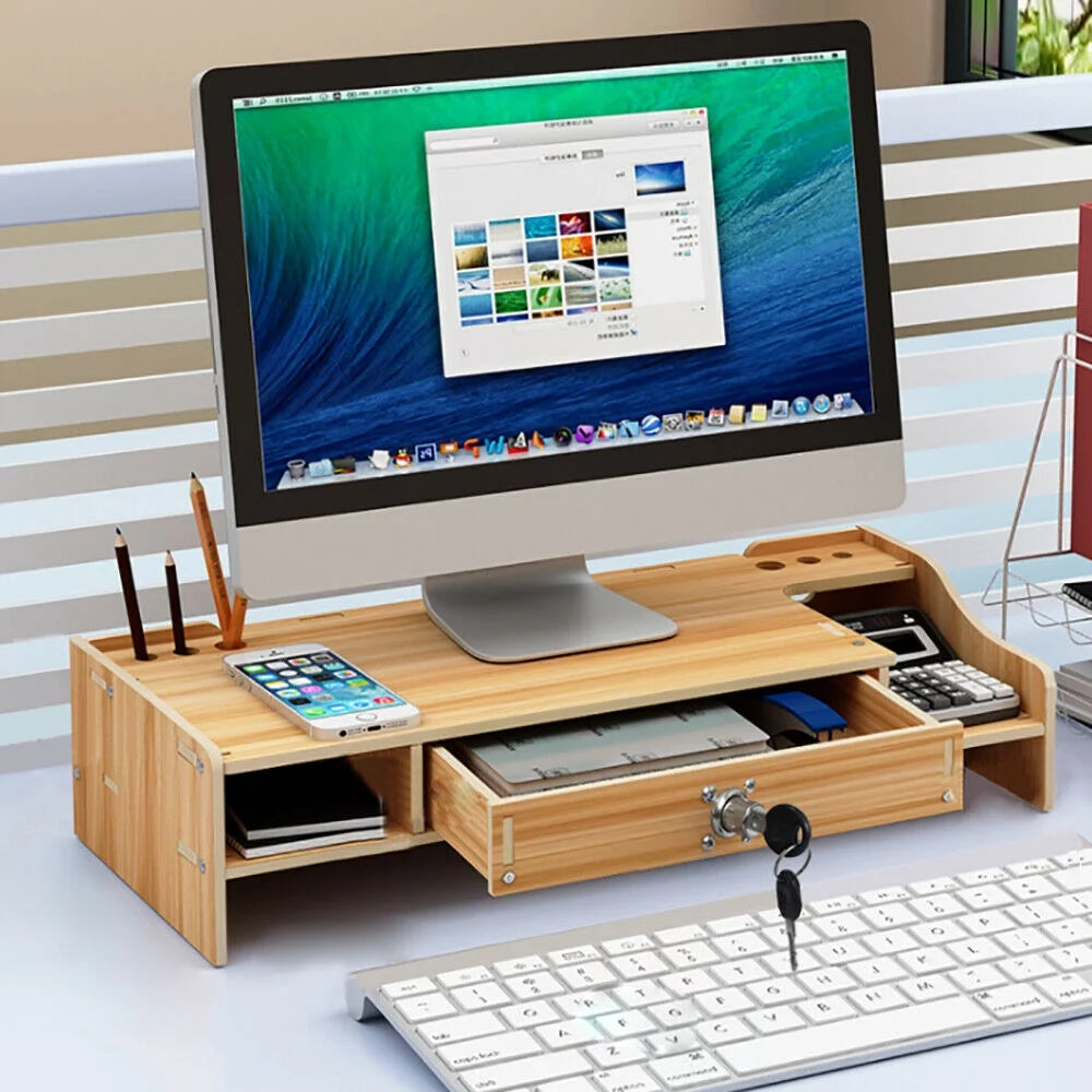 Monitor Riser Stand Desk Organizer H86735