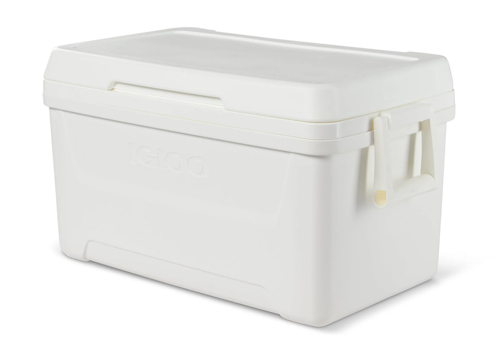 48 QT White Hard Sided Ice Chest Cooler T750629