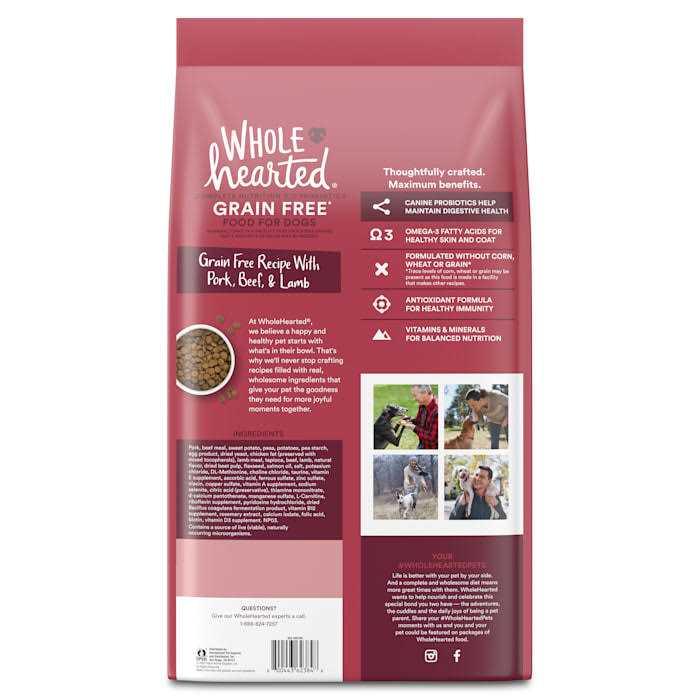 Grain Free Pork Beef & Lamb Recipe Dry Dog Food U384223