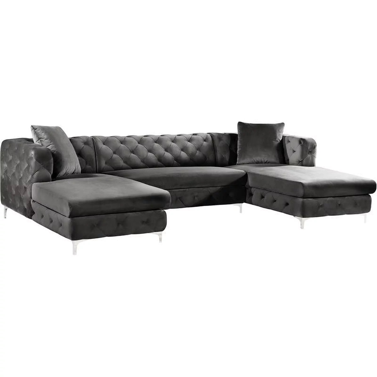 3-Piece Velvet Sectional C33496