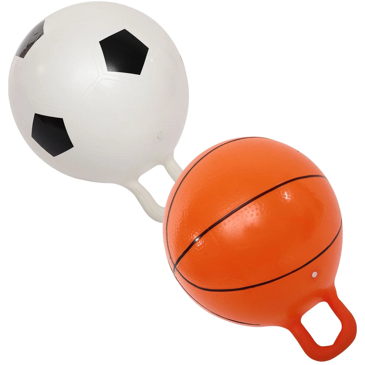 2pcs Inflatable Exercise Ball Jumping Ball Basketball Football Shape Balls T804461