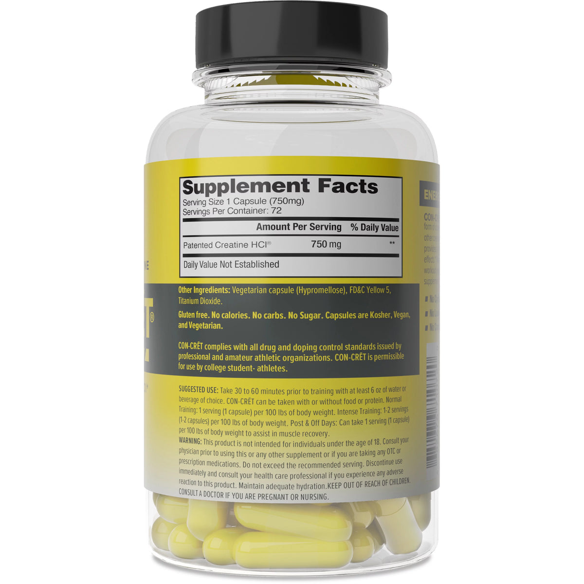 Creatine HCl Capsules 72 Ct Z346053