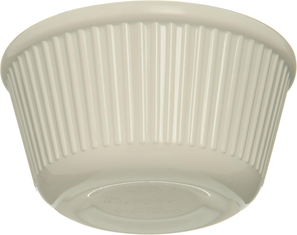 Melamine Fluted Ramekin Set, 4 oz Capacity, Bone (Case of 12) F687129