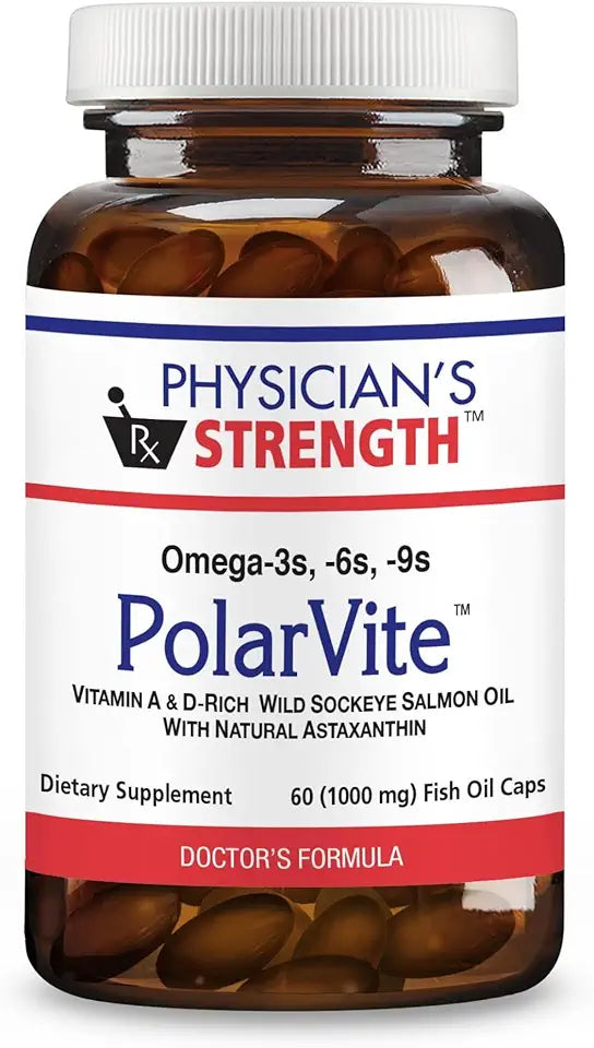 Vitamin A & D Wild Sockeye Salmon Fish Oil 60 Gelcaps Q337
