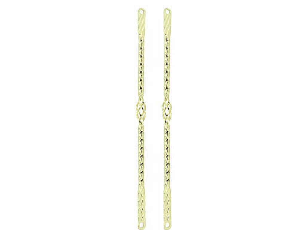 Gold Twisted Spring Fork Bars Y744
