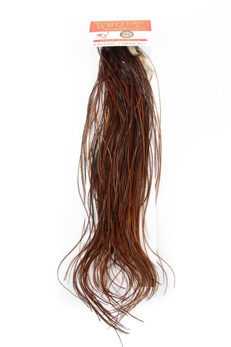 Bronze Midge 1/2 Saddle White Dyed Dark Dun E372
