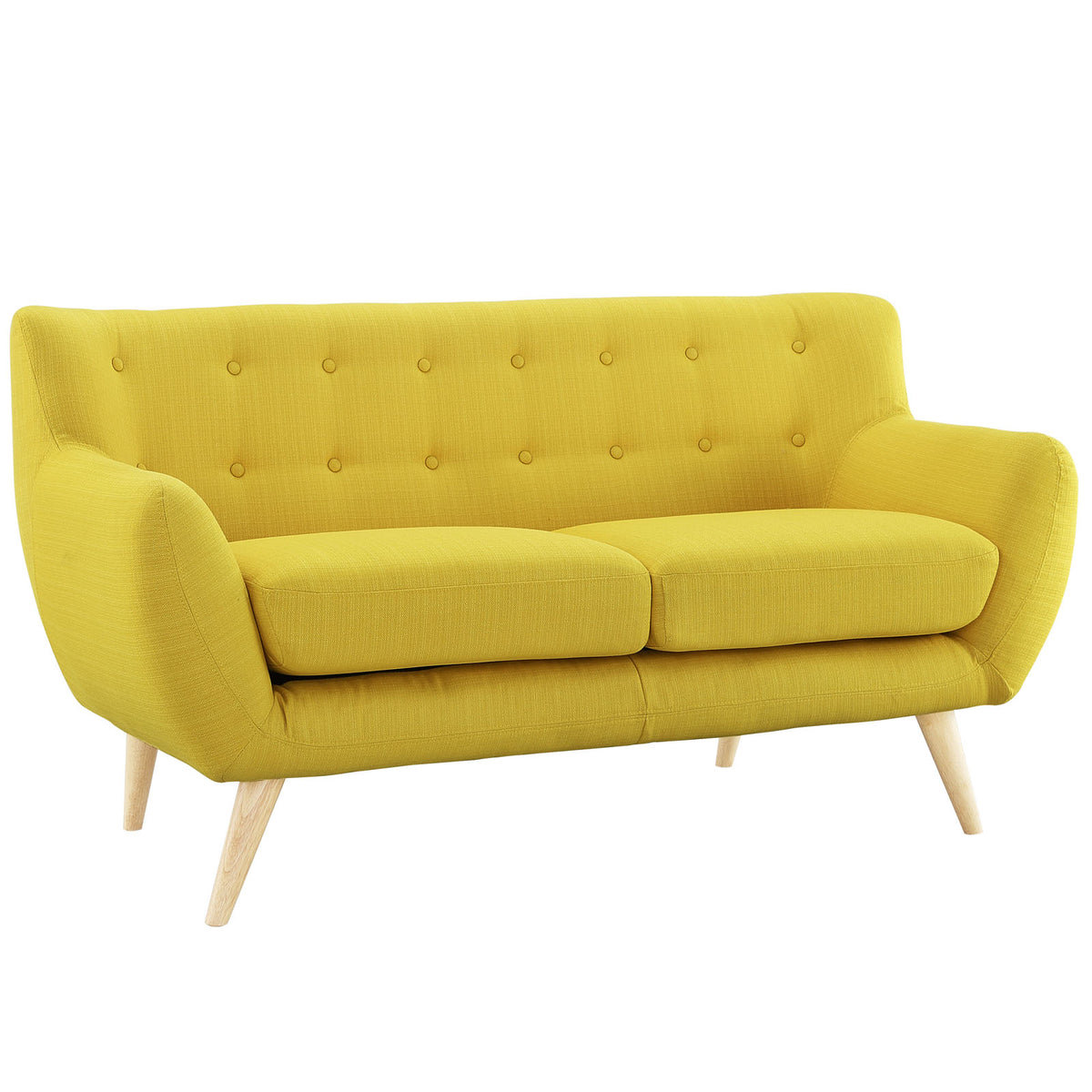 Yellow Fabric Two PCS Living Room Set Q770403