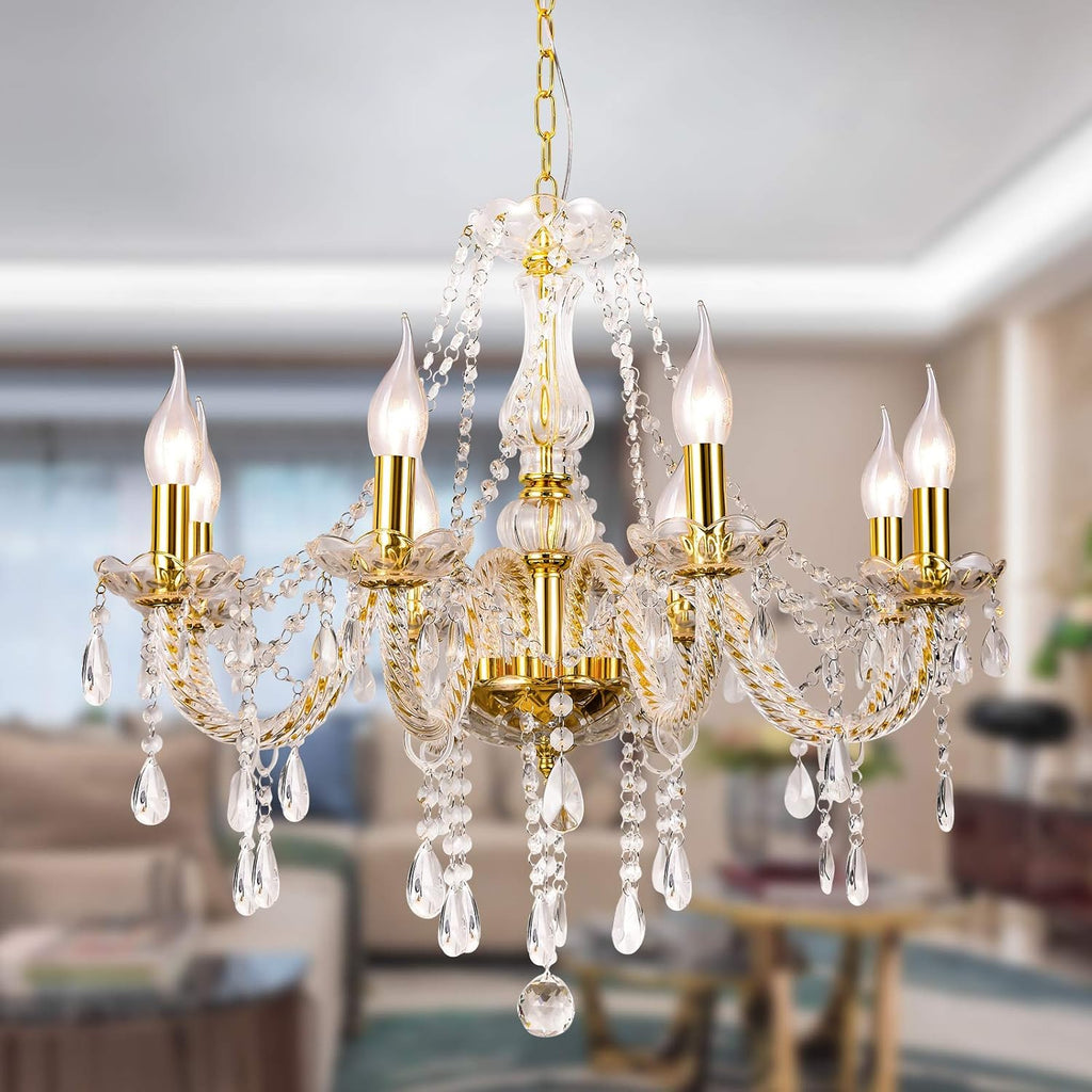 K9 Crystal 8 Lights Pendant Ceiling Lamp S576375