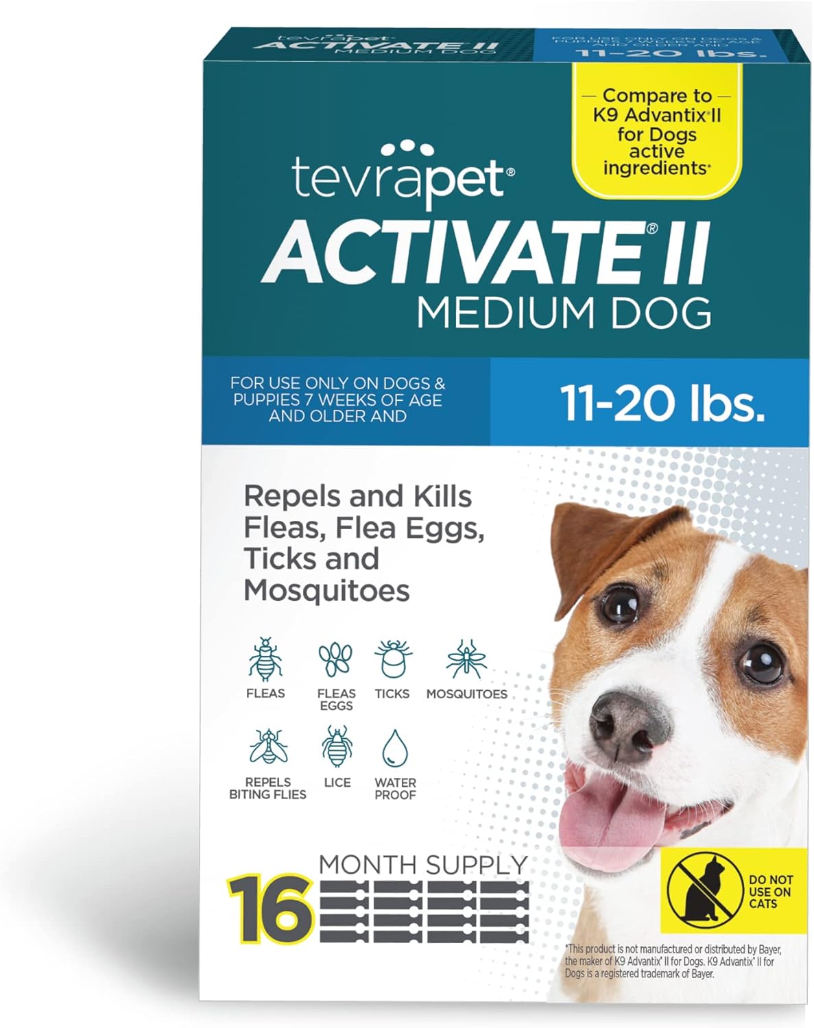 16 Monthly Doses Flea and Tick Prevention for Dogs G712565