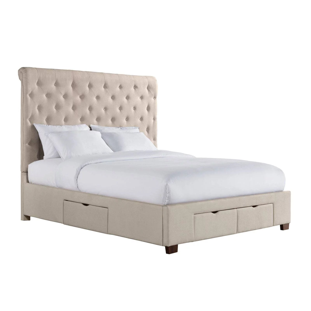 King Upholstered Storage Bed A1363