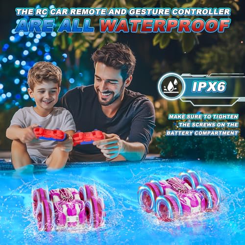 Waterproof 4WD Amphibious RC Car with LED Lights M2419