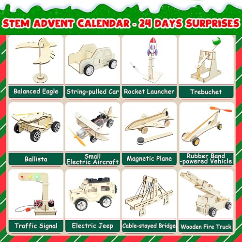 Wooden STEM Projects Kit Advent Calendar C319