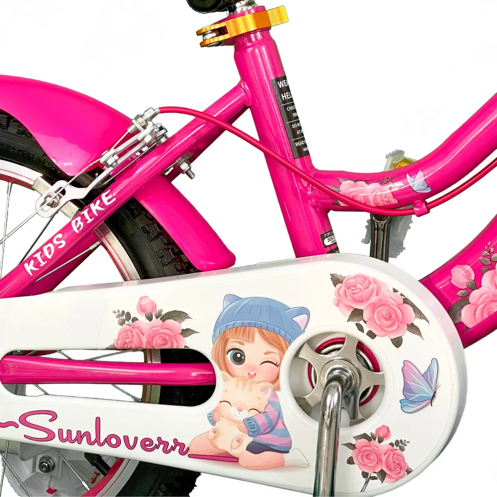 12 Inch Kids Bike with Training Wheels & Basket L73887