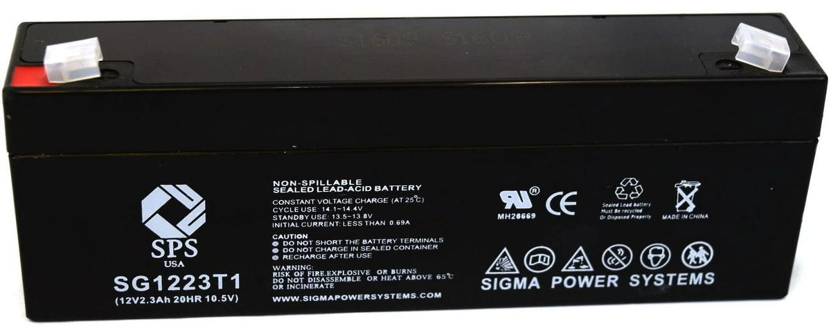 12V 2.3 Ah Replacement Battery 1 Pack H7839
