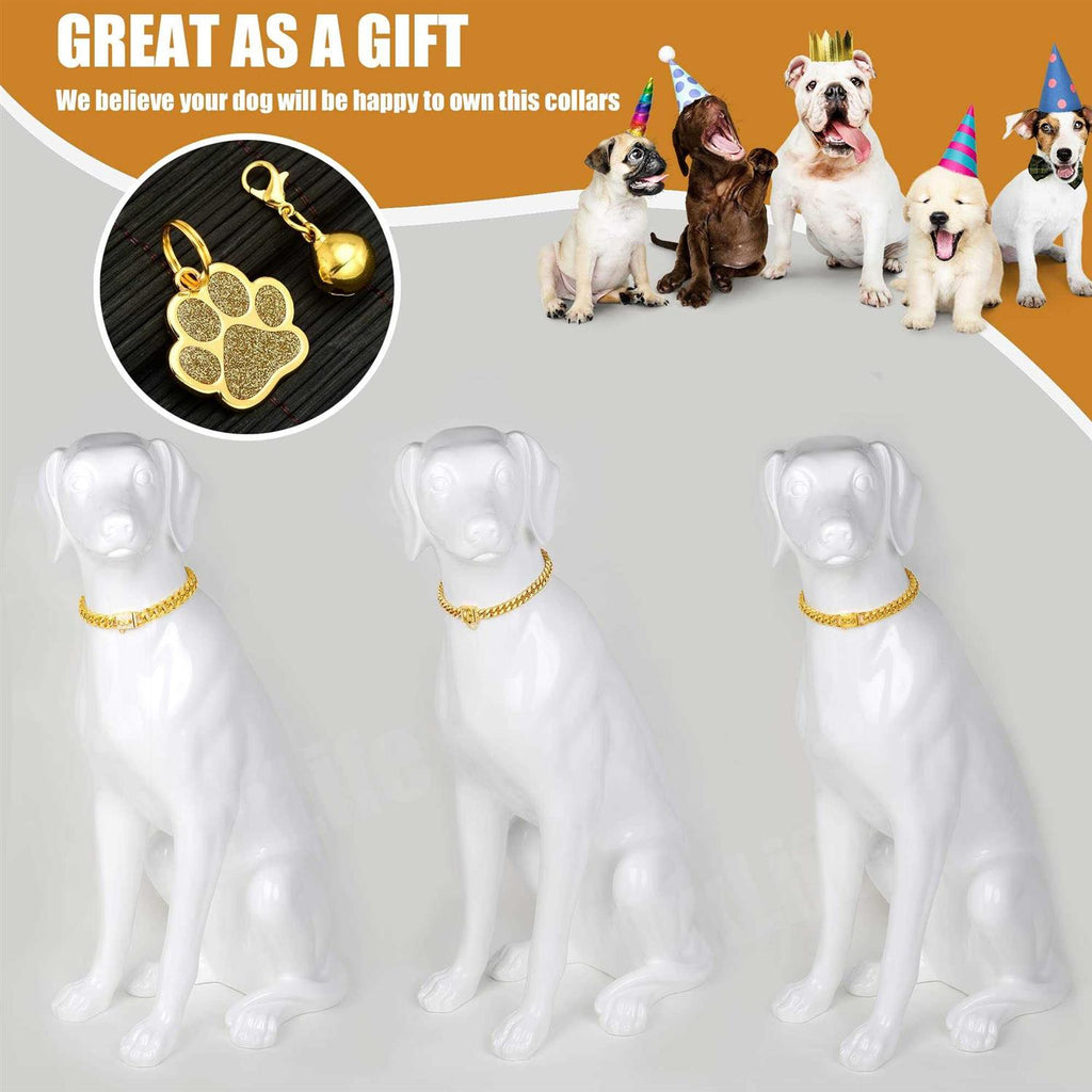Gold Metal Dog Chain Collar R7094