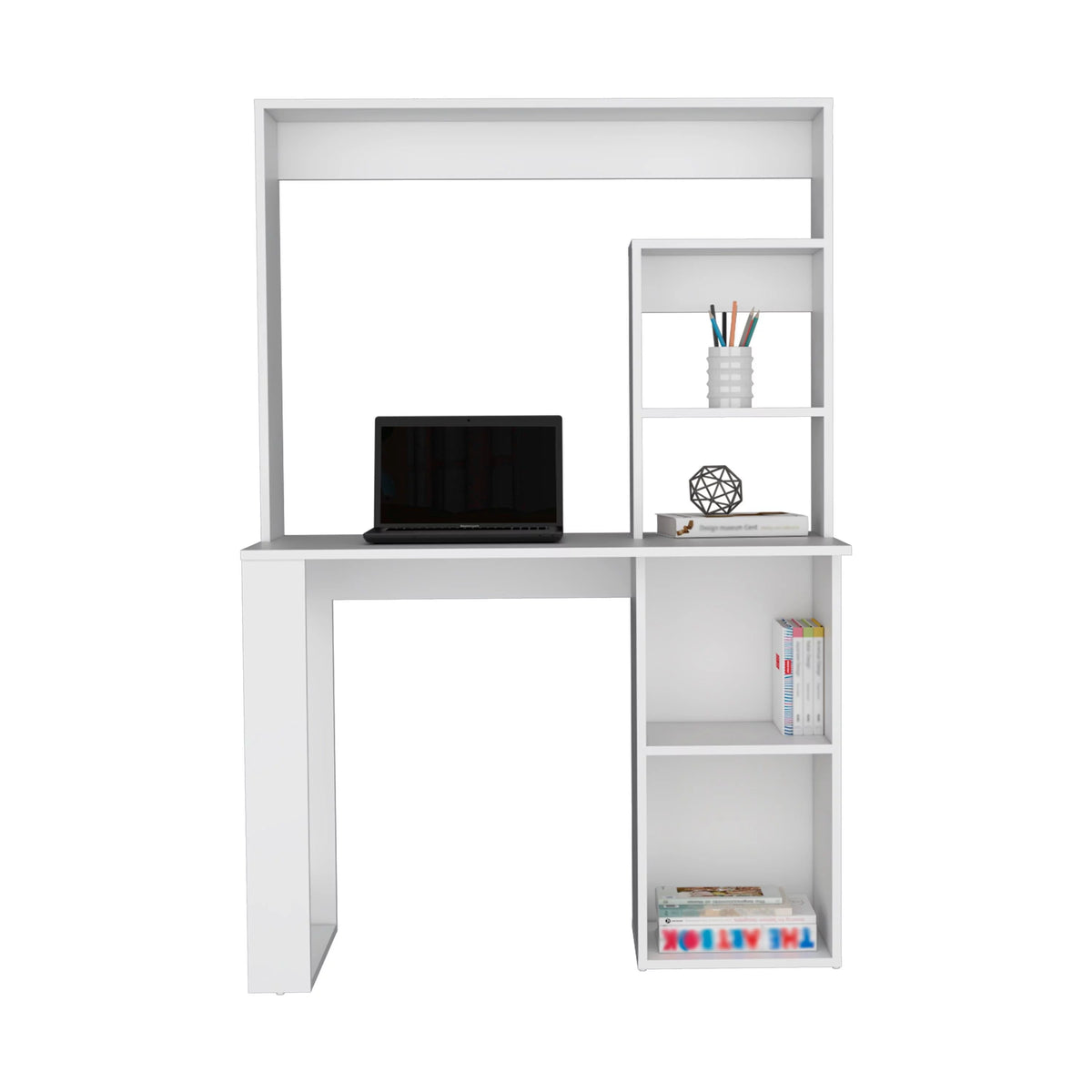 Desk With Hutch and Shelves B517