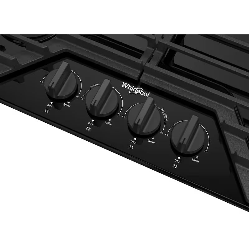 4-Burners Recessed Gas Cooktop in Black B385