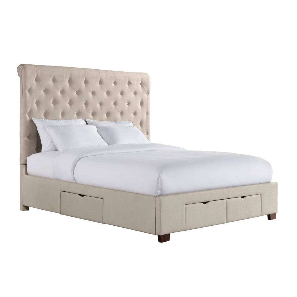 King Upholstered Storage Bed A1363