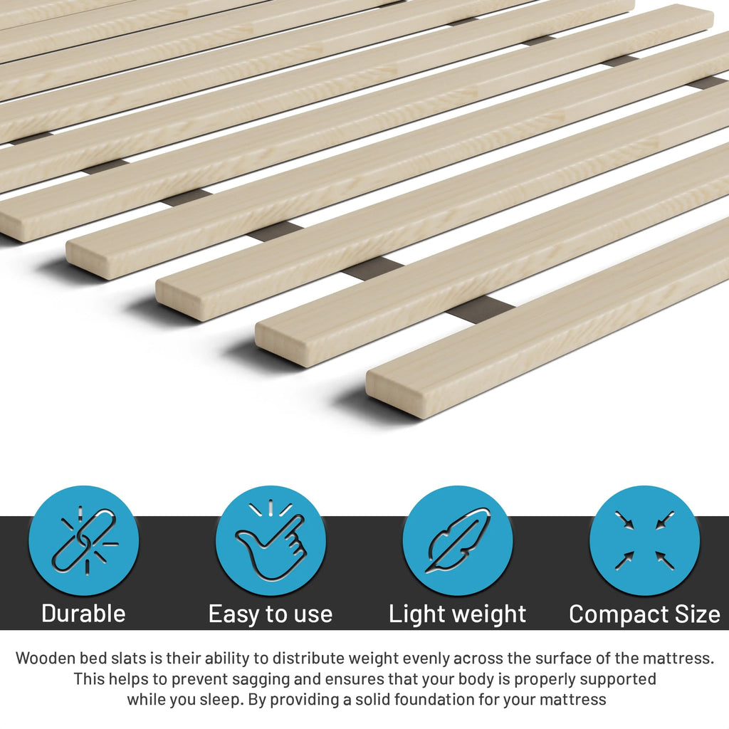 1-Inch Extra Heavy Duty Wooden Bunkie Board, Queen, Beige S692