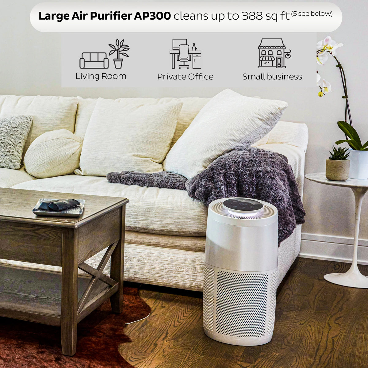 HEPA Quiet Air Purifier with Plasma Ion Technology V372