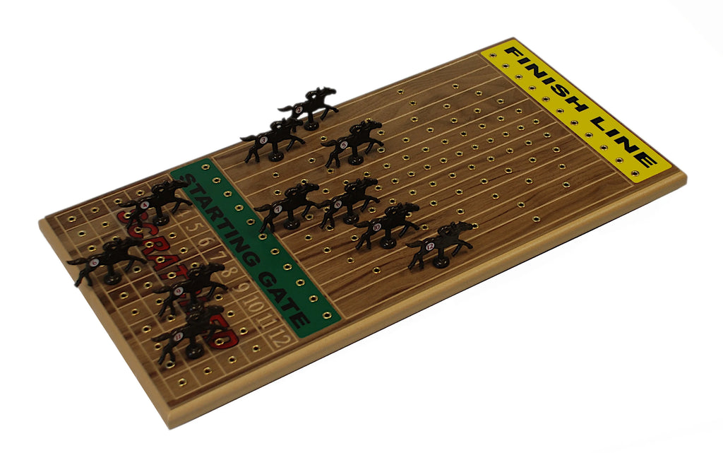 Walnut Horseracing Board Game F487