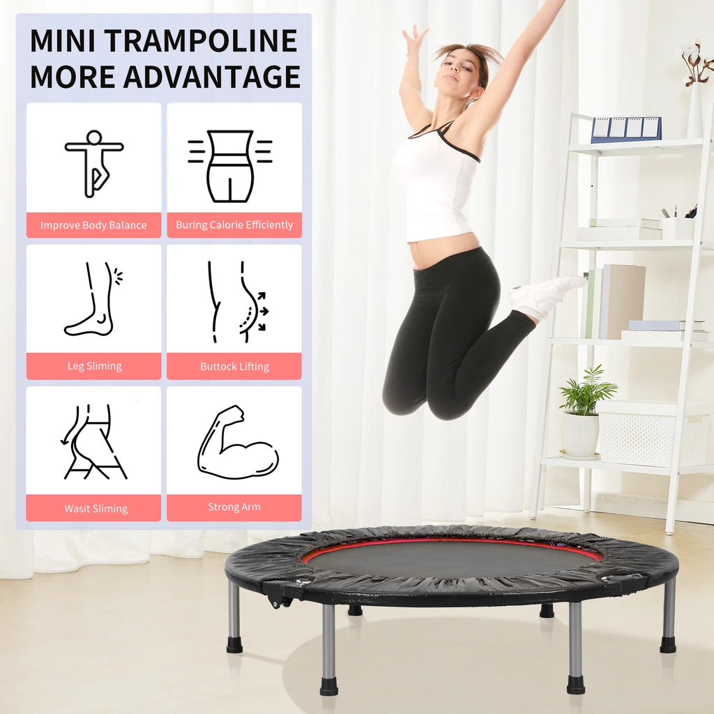 40 Mini Trampoline with Adjustable Foam Handle L7543