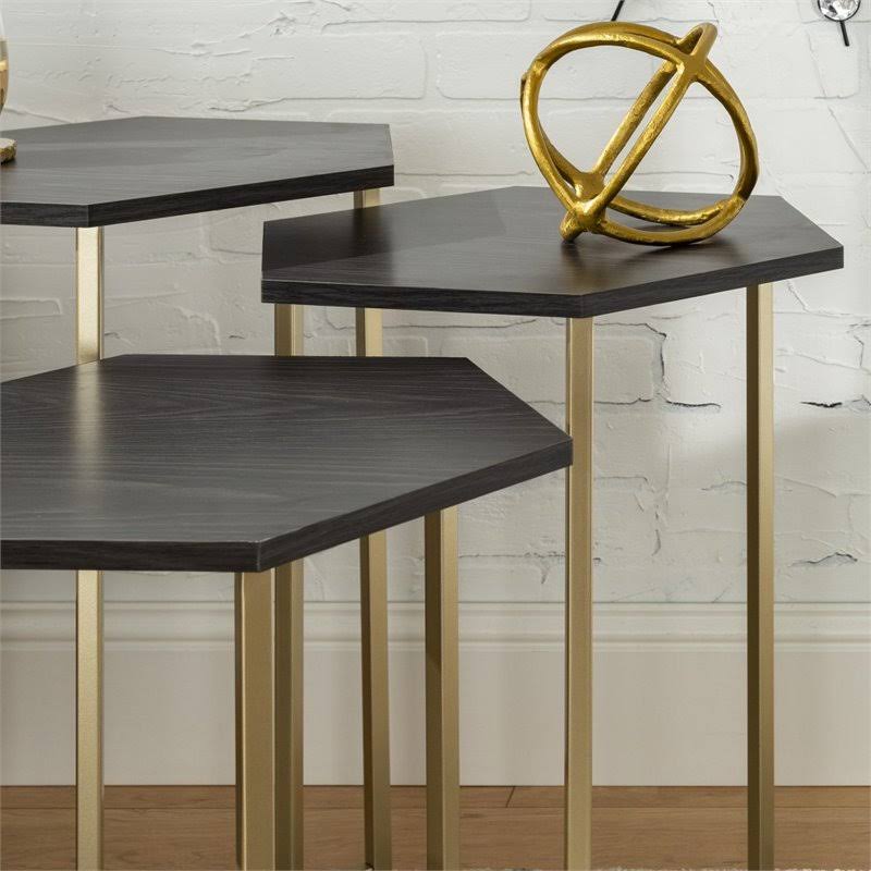 Hex Nesting Tables Set of 3 L6673