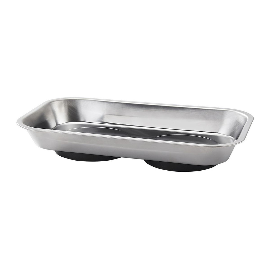 9-1/2 in. x 5-1/2 in. Magnetic Stainless Steel Parts Tray S3641