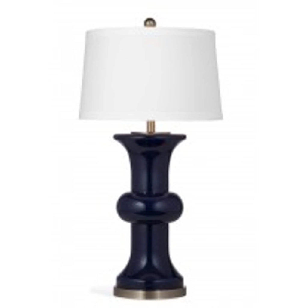 Navy Blue Glass Table Lamp A53315