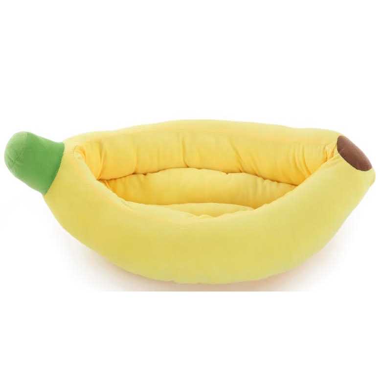 Banana Shape Washable Dog Bed with Removable Cushion F718095