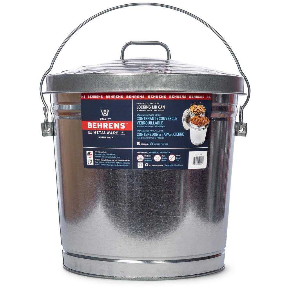 Galvanized Steel Locking Lid Can 10 Gallon P102