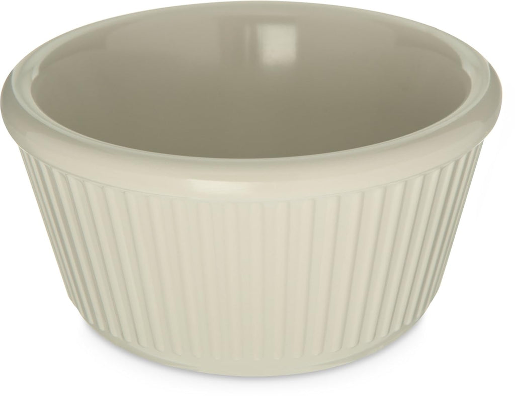 Melamine Fluted Ramekin Set, 4 oz Capacity, Bone (Case of 12) F687129