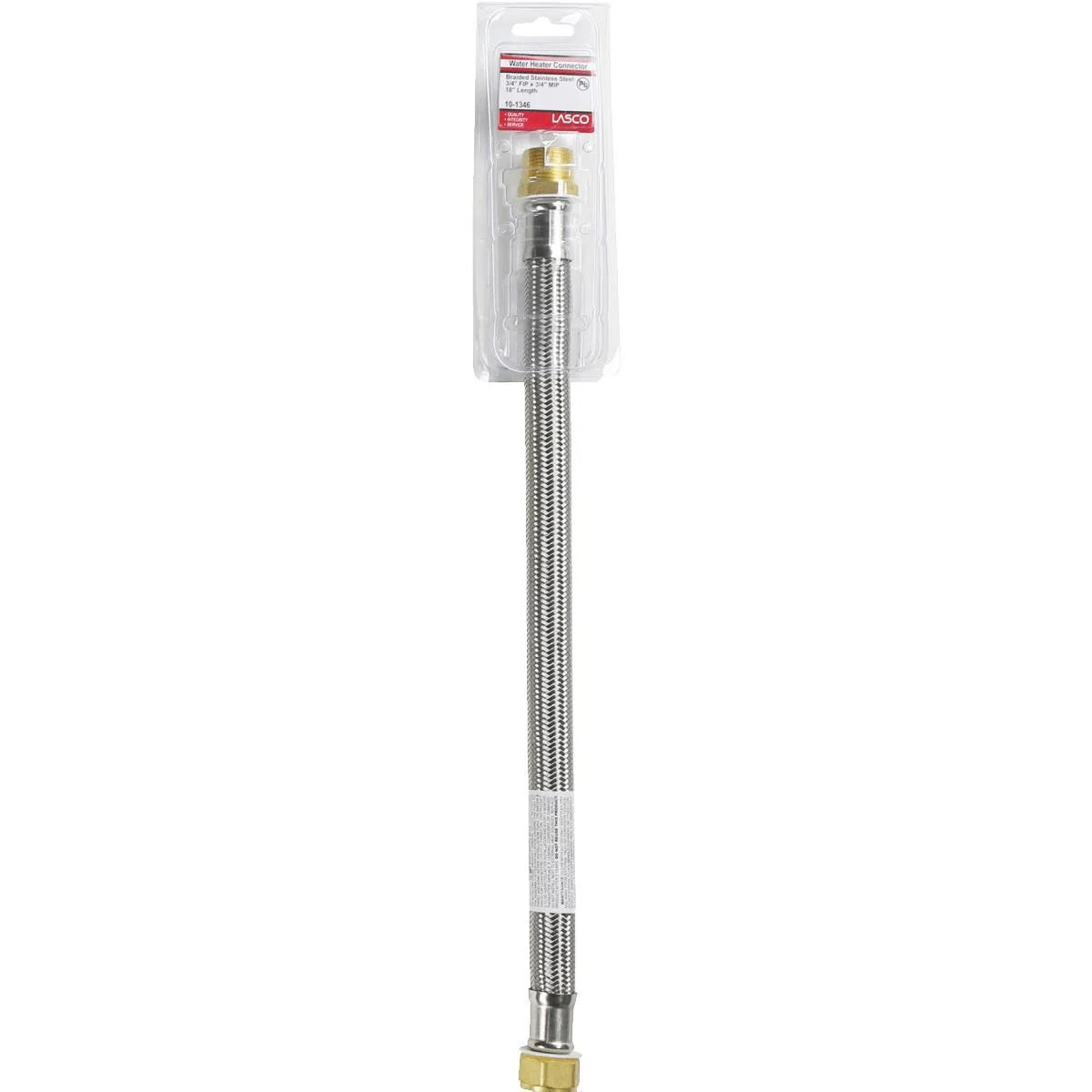 3/4 In. FIP X 3/4 In. MIP X 18 In. L Water Heater Connector Q518681