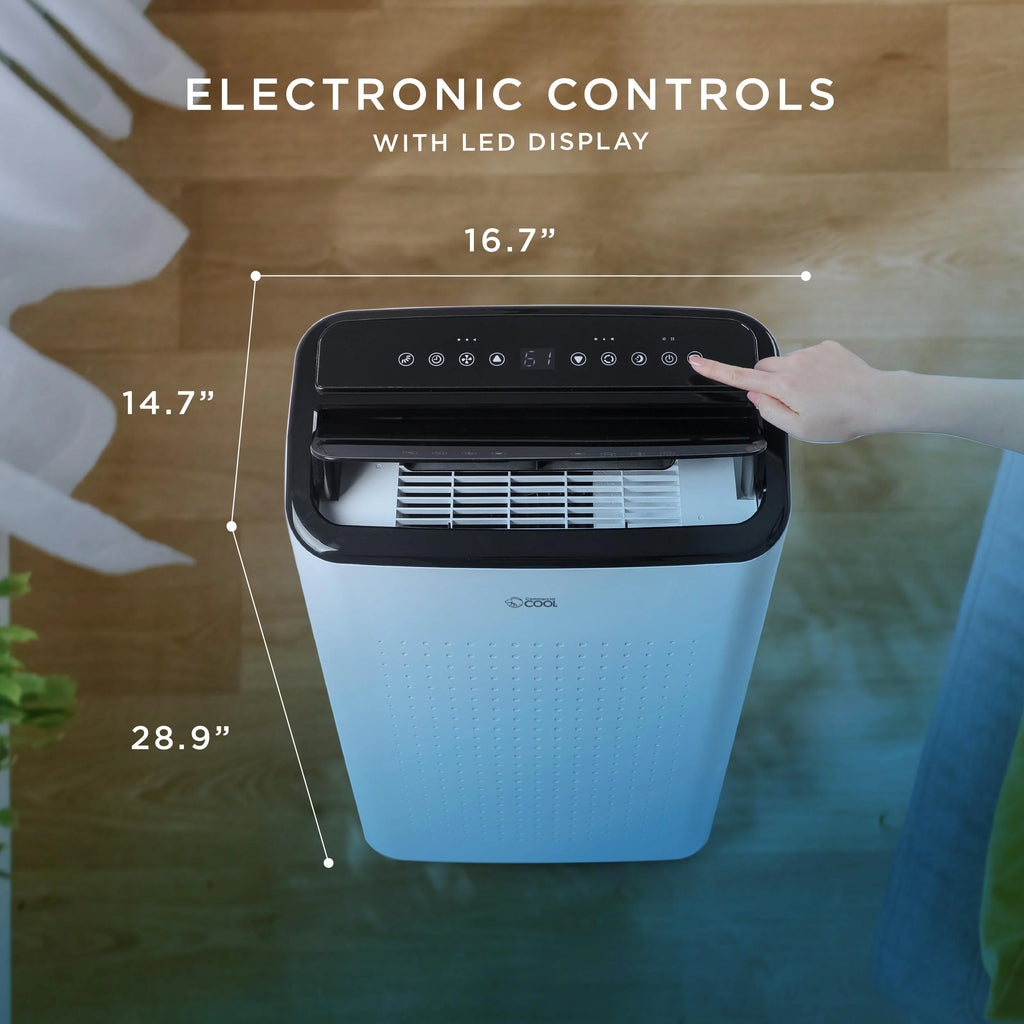 Portable Air Conditioner Dehumidifier Fan 6,350 BTU Light Blue Q68528
