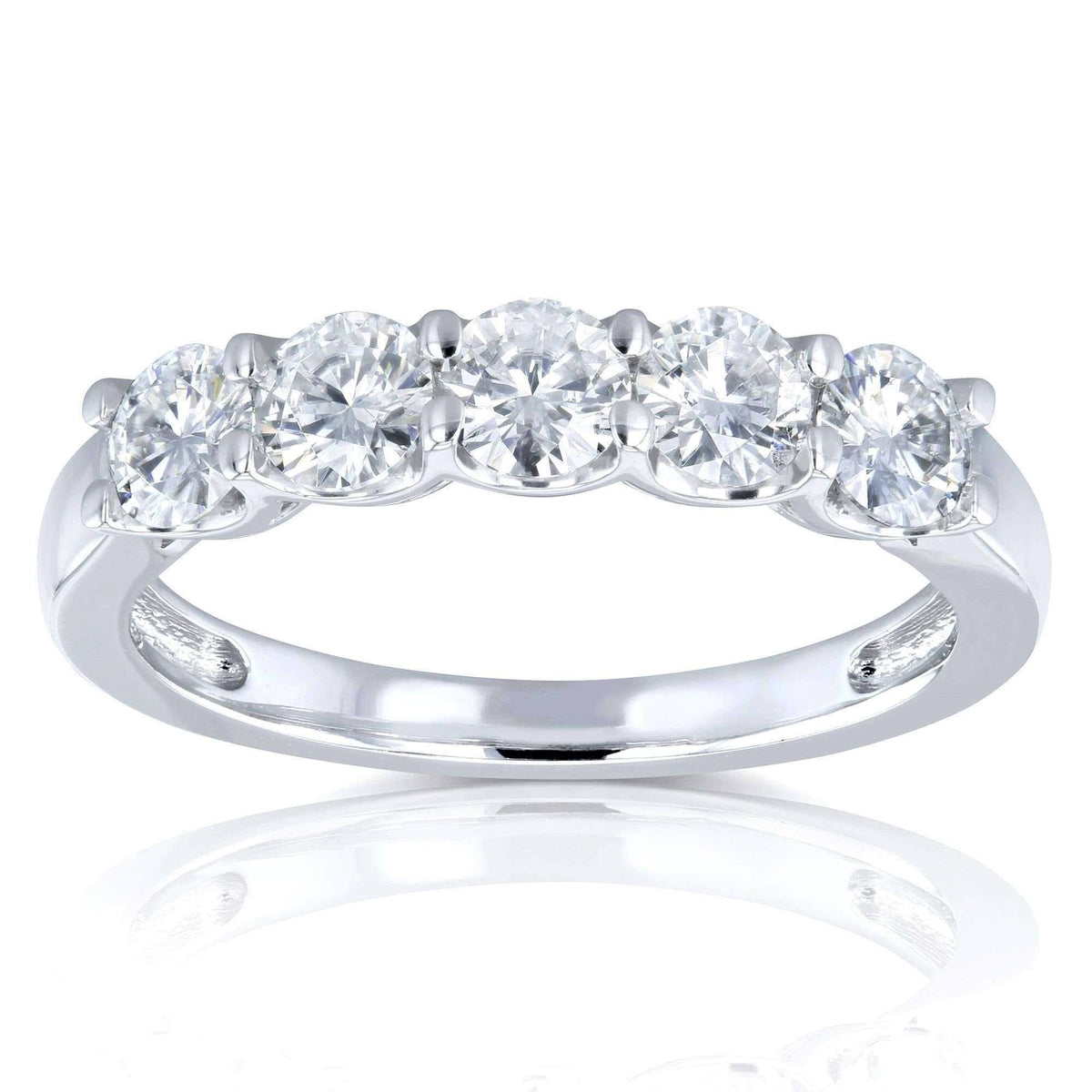 14K White Gold Bridal Wedding Band O763719