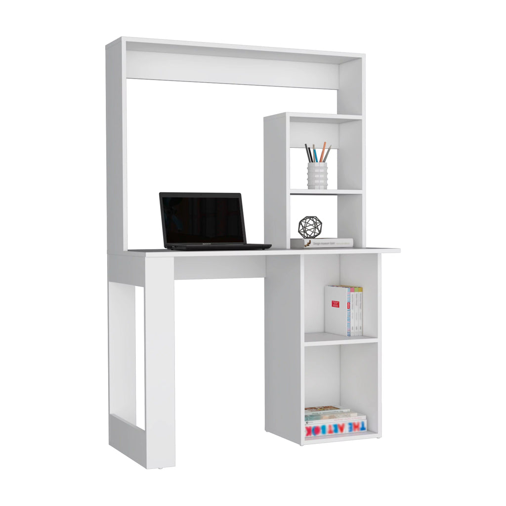 Desk With Hutch and Shelves B517